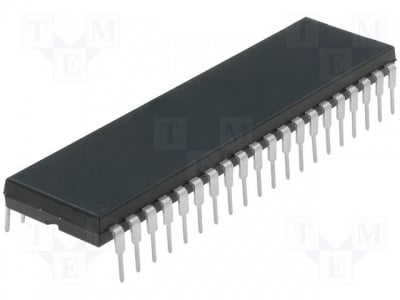 PIC18F452-I/P IC: микроконтролер PIC; 32kB; 40MHz; A/E/USART,MSSP (SPI / I2C)